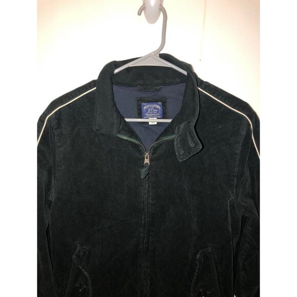 J Crew Harrington Mens XS Black Varsity Jacket in Corduroy Full Zip Style BS465 - Picture 2 of 3